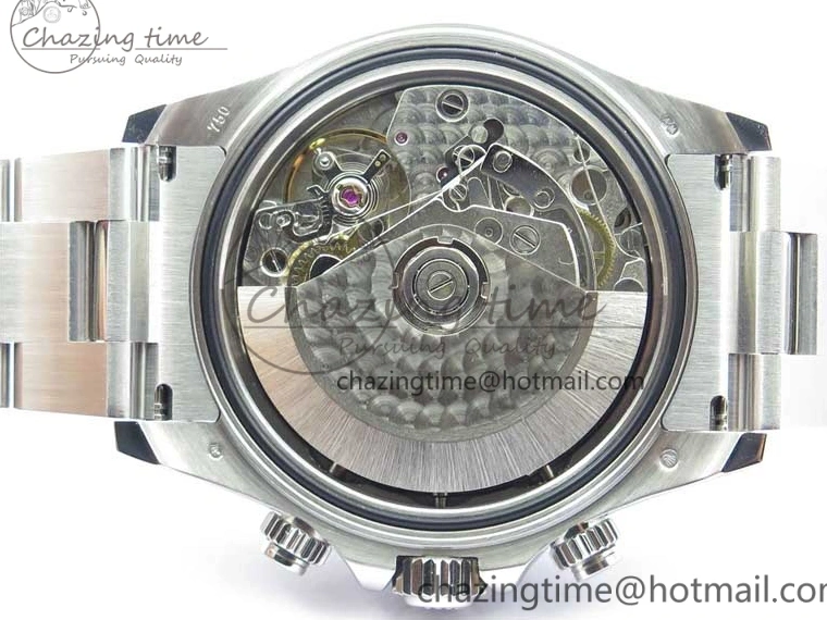 MiroTime 0319 TechFriendly Daytona 116520 SS UBF Best Edition Ice Blue MOP Crystal Markers Dial on SS Bracelet A 2938